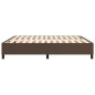 vidaXL Boxspringbett Braun 180x200 cm Kunstleder vidaXL Boxspringbett Braun 180x200 cm Kunstleder