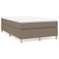 vidaXL Boxspringbett Taupe 120x200 cm Stoff vidaXL Boxspringbett Taupe 120x200 cm Stoff