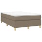vidaXL Boxspringbett Taupe 120x200 cm Stoff vidaXL Boxspringbett Taupe 120x200 cm Stoff