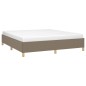 vidaXL Bettgestell Taupe 160x200 cm Stoff vidaXL Bettgestell Taupe 160x200 cm Stoff