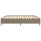 vidaXL Bettgestell Taupe 160x200 cm Stoff vidaXL Bettgestell Taupe 160x200 cm Stoff