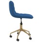 Esszimmerstühle 2 Stk. Drehbar Blau Samt Esszimmerstühle 2 Stk. Drehbar Blau Samt