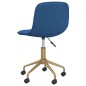 Esszimmerstühle 2 Stk. Drehbar Blau Samt Esszimmerstühle 2 Stk. Drehbar Blau Samt