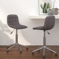 Esszimmerstühle 2 Stk. Drehbar Taupe Stoff Esszimmerstühle 2 Stk. Drehbar Taupe Stoff