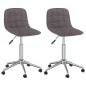Esszimmerstühle 2 Stk. Drehbar Taupe Stoff Esszimmerstühle 2 Stk. Drehbar Taupe Stoff