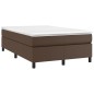 vidaXL Boxspringbett Braun 120x200 cm Kunstleder vidaXL Boxspringbett Braun 120x200 cm Kunstleder