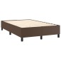 vidaXL Boxspringbett Braun 120x200 cm Kunstleder vidaXL Boxspringbett Braun 120x200 cm Kunstleder