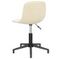 Esszimmerstühle 2 Stk. Drehbar Creme Samt Esszimmerstühle 2 Stk. Drehbar Creme Samt