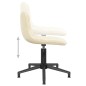 Esszimmerstühle 2 Stk. Drehbar Creme Samt Esszimmerstühle 2 Stk. Drehbar Creme Samt