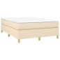 vidaXL Boxspringbett Creme 140x200 cm Stoff vidaXL Boxspringbett Creme 140x200 cm Stoff