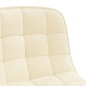Esszimmerstühle 2 Stk. Drehbar Creme Samt Esszimmerstühle 2 Stk. Drehbar Creme Samt