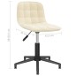 Esszimmerstühle 2 Stk. Drehbar Creme Samt Esszimmerstühle 2 Stk. Drehbar Creme Samt