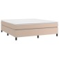 vidaXL Bettgestell Cappuccino-Braun 180x200 cm Kunstleder vidaXL Bettgestell Cappuccino-Braun 180x200 cm Kunstleder