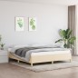 vidaXL Boxspringbett Creme 180x200 cm Stoff vidaXL Boxspringbett Creme 180x200 cm Stoff