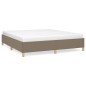 vidaXL Boxspringbett Taupe 180x200 cm Stoff vidaXL Boxspringbett Taupe 180x200 cm Stoff