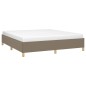 vidaXL Boxspringbett Taupe 180x200 cm Stoff vidaXL Boxspringbett Taupe 180x200 cm Stoff