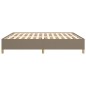 vidaXL Boxspringbett Taupe 180x200 cm Stoff vidaXL Boxspringbett Taupe 180x200 cm Stoff