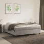 vidaXL Boxspringbett Hellgrau 180x200 cm Samt vidaXL Boxspringbett Hellgrau 180x200 cm Samt