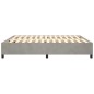 vidaXL Boxspringbett Hellgrau 180x200 cm Samt vidaXL Boxspringbett Hellgrau 180x200 cm Samt