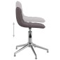 Esszimmerstühle 2 Stk. Drehbar Taupe Stoff Esszimmerstühle 2 Stk. Drehbar Taupe Stoff