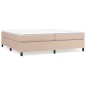 vidaXL Bettgestell Cappuccino-Braun 200x200 cm Kunstleder vidaXL Bettgestell Cappuccino-Braun 200x200 cm Kunstleder