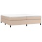vidaXL Bettgestell Cappuccino-Braun 200x200 cm Kunstleder vidaXL Bettgestell Cappuccino-Braun 200x200 cm Kunstleder
