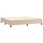 vidaXL Bettgestell Cappuccino-Braun 200x200 cm Kunstleder vidaXL Bettgestell Cappuccino-Braun 200x200 cm Kunstleder