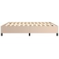 vidaXL Bettgestell Cappuccino-Braun 200x200 cm Kunstleder vidaXL Bettgestell Cappuccino-Braun 200x200 cm Kunstleder