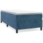 vidaXL Boxspringbett Dunkelblau 100x200 cm Samt vidaXL Boxspringbett Dunkelblau 100x200 cm Samt