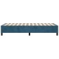 vidaXL Boxspringbett Dunkelblau 100x200 cm Samt vidaXL Boxspringbett Dunkelblau 100x200 cm Samt