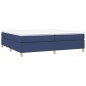 vidaXL Boxspringbett Blau 200x200 cm Stoff vidaXL Boxspringbett Blau 200x200 cm Stoff