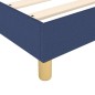 vidaXL Boxspringbett Blau 200x200 cm Stoff vidaXL Boxspringbett Blau 200x200 cm Stoff
