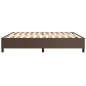 vidaXL Boxspringbett Braun 200x200 cm Kunstleder vidaXL Boxspringbett Braun 200x200 cm Kunstleder