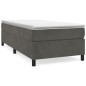vidaXL Boxspringbett Dunkelgrau 90x200 cm Samt vidaXL Boxspringbett Dunkelgrau 90x200 cm Samt