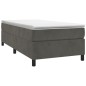 vidaXL Boxspringbett Dunkelgrau 90x200 cm Samt vidaXL Boxspringbett Dunkelgrau 90x200 cm Samt