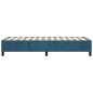 vidaXL Boxspringbett Dunkelblau 90x190 cm Samt vidaXL Boxspringbett Dunkelblau 90x190 cm Samt