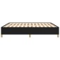 vidaXL Bettgestell Schwarz 160x200 cm Stoff