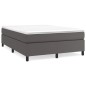vidaXL Bettgestell Grau 140x190 cm Kunstleder vidaXL Bettgestell Grau 140x190 cm Kunstleder