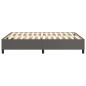 vidaXL Bettgestell Grau 140x190 cm Kunstleder vidaXL Bettgestell Grau 140x190 cm Kunstleder