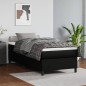 vidaXL Boxspringbett Schwarz 90x190 cm Kunstleder vidaXL Boxspringbett Schwarz 90x190 cm Kunstleder