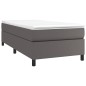 vidaXL Bettgestell Grau 100x200 cm Kunstleder vidaXL Bettgestell Grau 100x200 cm Kunstleder