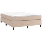 vidaXL Boxspringbett Cappuccino-Braun 140x190 cm Kunstleder vidaXL Boxspringbett Cappuccino-Braun 140x190 cm Kunstleder