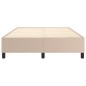 vidaXL Boxspringbett Cappuccino-Braun 140x190 cm Kunstleder vidaXL Boxspringbett Cappuccino-Braun 140x190 cm Kunstleder