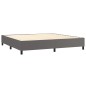 vidaXL Bettgestell Grau 200x200 cm Kunstleder vidaXL Bettgestell Grau 200x200 cm Kunstleder