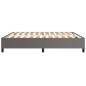 vidaXL Bettgestell Grau 200x200 cm Kunstleder vidaXL Bettgestell Grau 200x200 cm Kunstleder