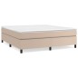 vidaXL Bettgestell Cappuccino-Braun 160x200 cm Kunstleder vidaXL Bettgestell Cappuccino-Braun 160x200 cm Kunstleder