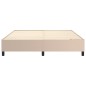 vidaXL Bettgestell Cappuccino-Braun 160x200 cm Kunstleder vidaXL Bettgestell Cappuccino-Braun 160x200 cm Kunstleder
