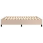 vidaXL Bettgestell Cappuccino-Braun 160x200 cm Kunstleder vidaXL Bettgestell Cappuccino-Braun 160x200 cm Kunstleder