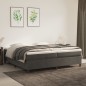 vidaXL Boxspringbett Dunkelgrau 200x200 cm Samt
