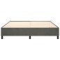 vidaXL Boxspringbett Dunkelgrau 200x200 cm Samt